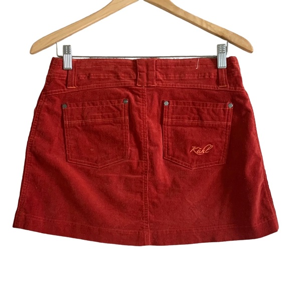 KUHL Kory Skirt Corduroy Outdoors Hiking Burnt Sienna Size 2 - Picture 3 of 7